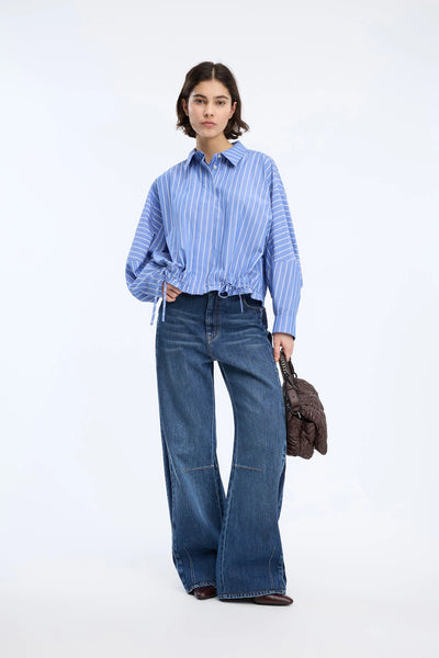 Munthe Loasta Stripe Blouse - Blue