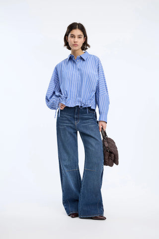 Munthe Loasta Stripe Blouse - Blue