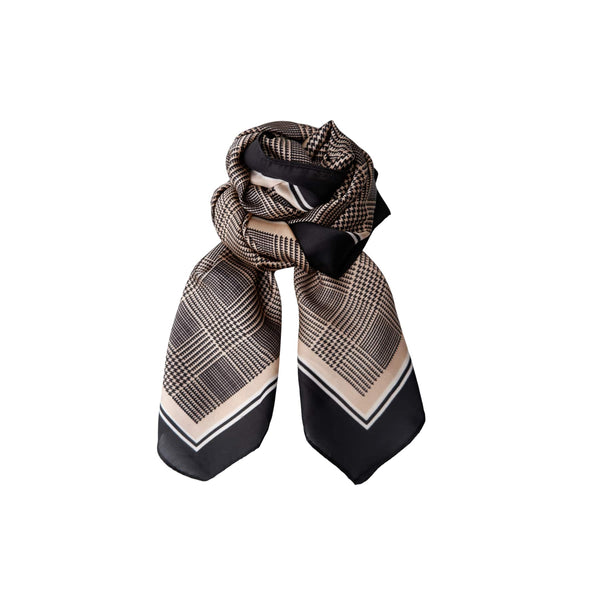 Black Colour BCMarley Mini Scarf - Check