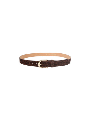 Black Colour BCSmilla Suede Leopard Belt - Mocca Leopard