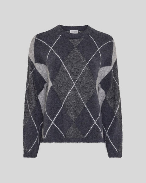 MSCH Copenhagen Hope Check Pullover - Grey