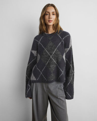 MSCH Copenhagen Hope Check Pullover - Grey