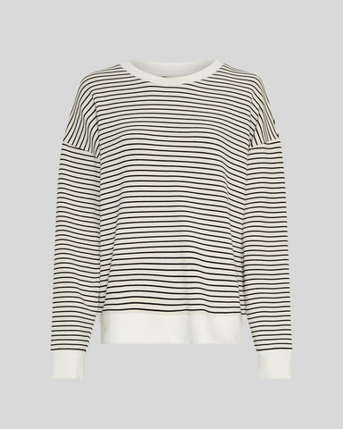 MSCH Copenhagen Lma Q Sweatshirt - Oatmeal / Black