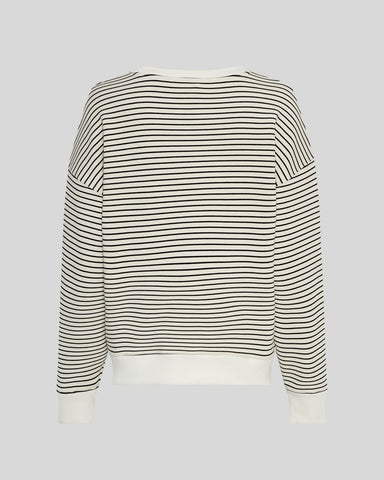 MSCH Copenhagen Lma Q Sweatshirt - Oatmeal / Black