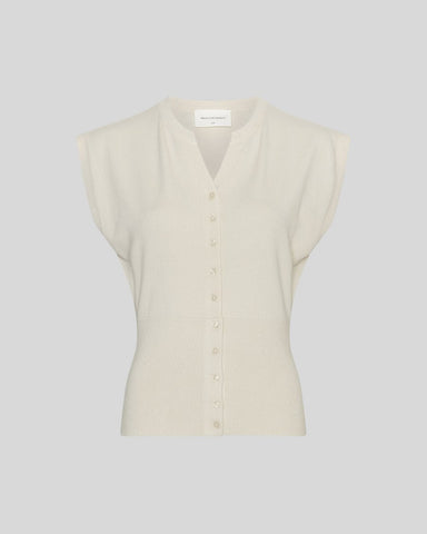 MSCH Copenhagen Hisabis Knit Vest - Oatmeal