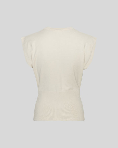 MSCH Copenhagen Hisabis Knit Vest - Oatmeal