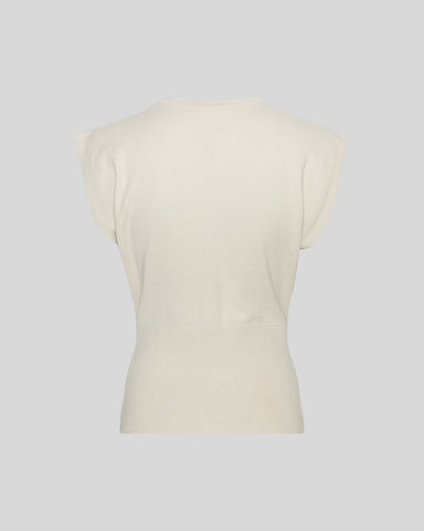MSCH Copenhagen Hisabis Knit Vest - Oatmeal