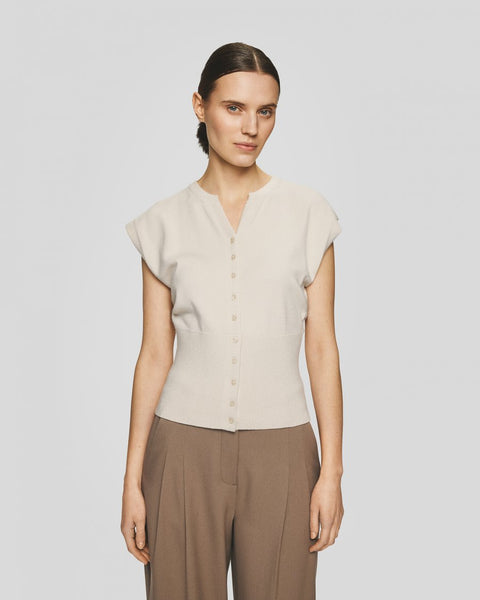 MSCH Copenhagen Hisabis Knit Vest - Oatmeal