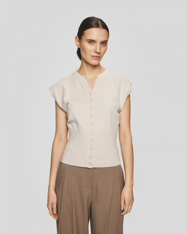 MSCH Copenhagen Hisabis Knit Vest - Oatmeal