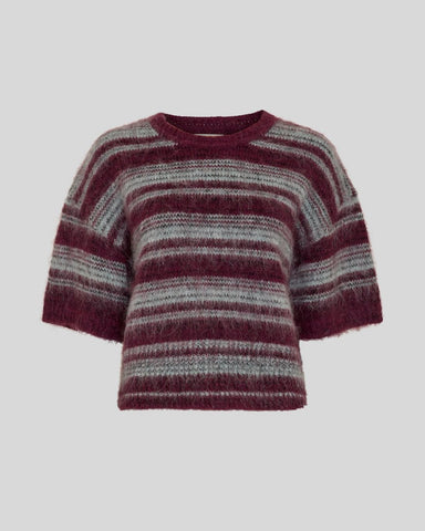 MSCH Copenhagen MSCHLycie 2/4 Pullover - Purple / Grey
