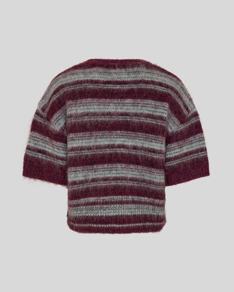 MSCH Copenhagen MSCHLycie 2/4 Pullover - Purple / Grey