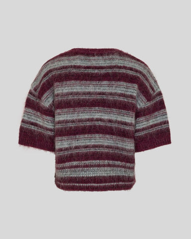 MSCH Copenhagen MSCHLycie 2/4 Pullover - Purple / Grey