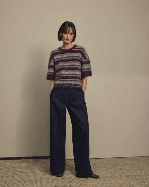 MSCH Copenhagen MSCHSana Lis Pants - Denim Dark Blue Wash
