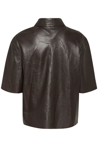 Saint Tropez Havivasz Leather Shirt - Mulch