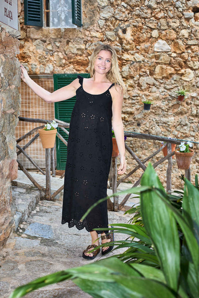 Black Colour BCJuliana Lace Strap Dress - Black