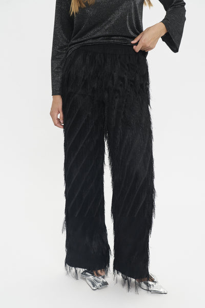 Saint Ropez NancySZ Fringe Trousers - Black