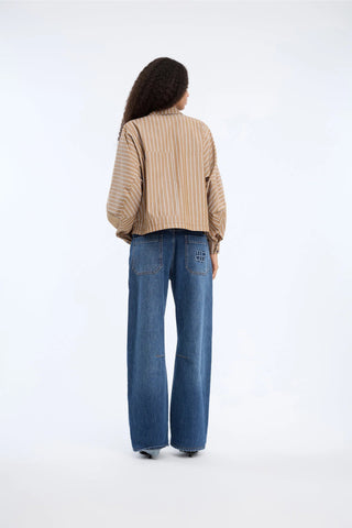 Munthe Loasta Stripe Blouse - Nature