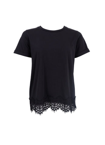 Black Colour BCMay SS Lace Tee - Black