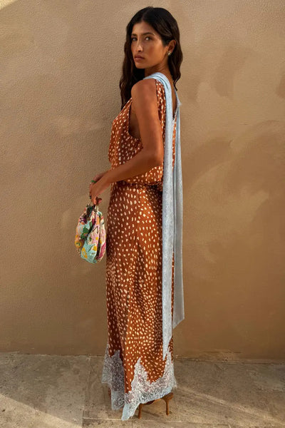 Never Fully Dressed Fawn Print Maeva Skirt - Fawn