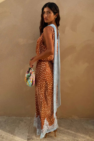 Never Fully Dressed Fawn Print Maeva Skirt - Fawn