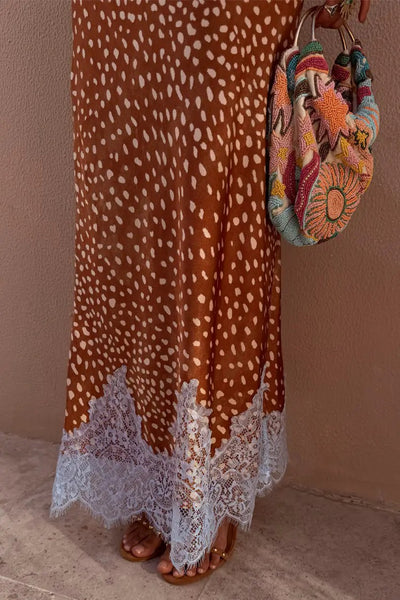 Never Fully Dressed Fawn Print Maeva Skirt - Fawn