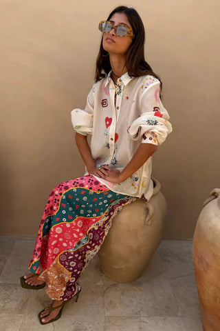 Never Fully Dressed Morocco Charms Marley Shirt - Ecru