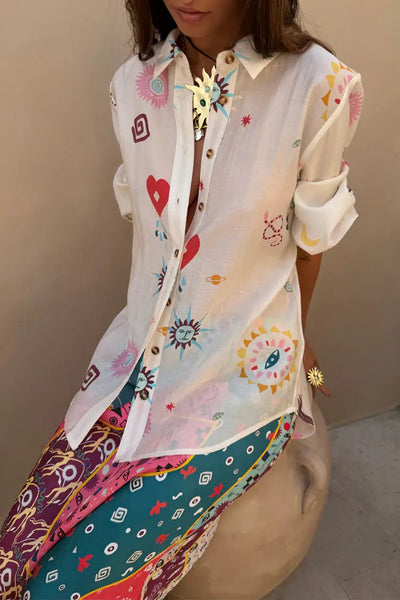 Never Fully Dressed Morocco Charms Marley Shirt - Ecru