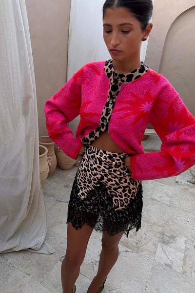 Never Fully Dressed Pink Soleil Cardigan - Pink