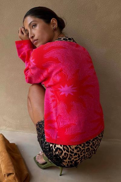 Never Fully Dressed Pink Soleil Cardigan - Pink