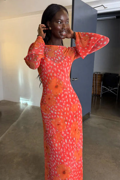 Never Fully Dressed Poppy Aria Dress - Coral