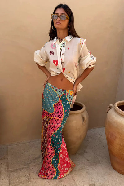 Never Fully Dressed Pastel Morocco Dorris Skirt - Pastel