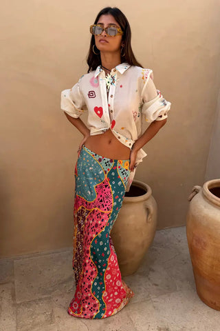 Never Fully Dressed Pastel Morocco Dorris Skirt - Pastel