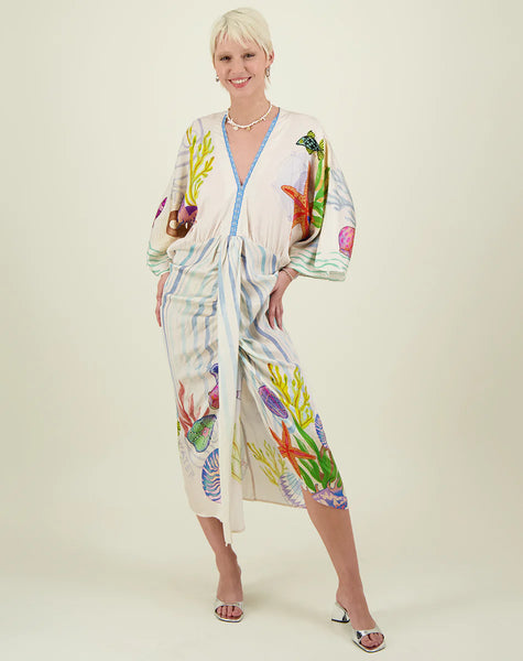 Me369 Sophia Kimono Dress - Magic Ocean