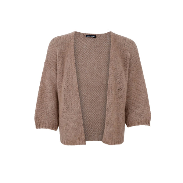 Black Colour BCCasey Puff Sleeve Cardigan - Taupe