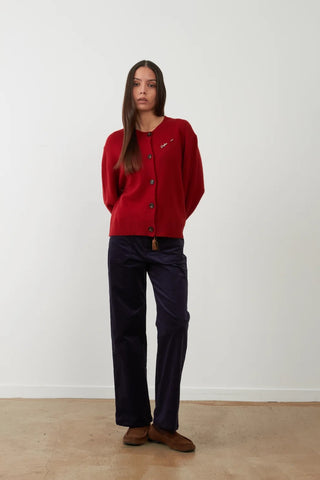 Orfeo Wayra Knitted Cardigan - Cherry
