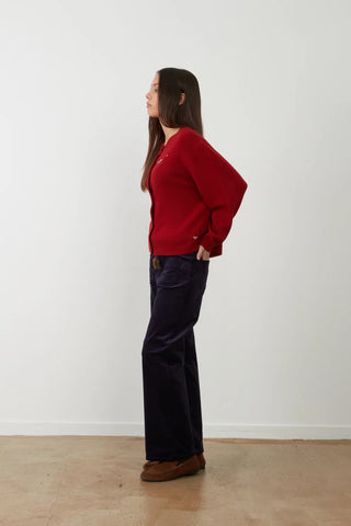 Orfeo Wayra Knitted Cardigan - Cherry