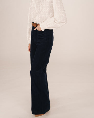 Grace & Mila Corduroy Trousers - Marine