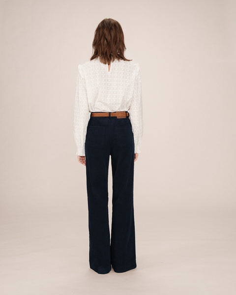 Grace & Mila Corduroy Trousers - Marine