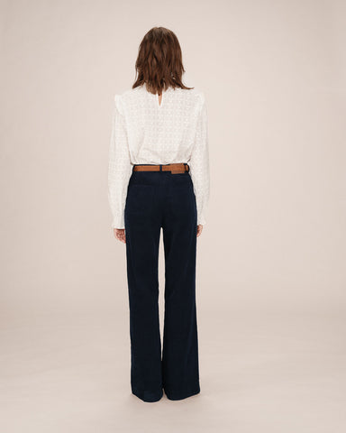 Grace & Mila Corduroy Trousers - Marine