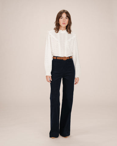 Grace & Mila Corduroy Trousers - Marine
