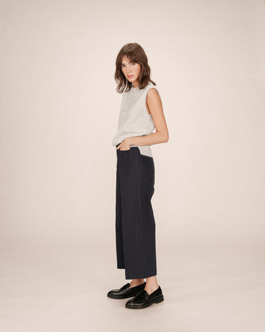 Grace & Mila Sole Cropped Trousers - Marine