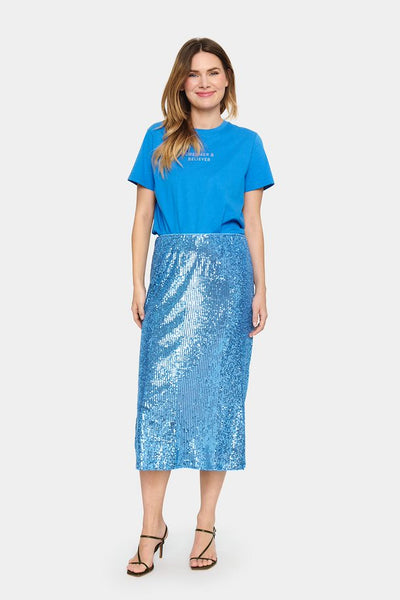 Saint Tropez EvitaSZ Sequin Skirt - Provence