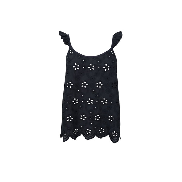 Black Colour BCJuliana Lace Strap Top - Black