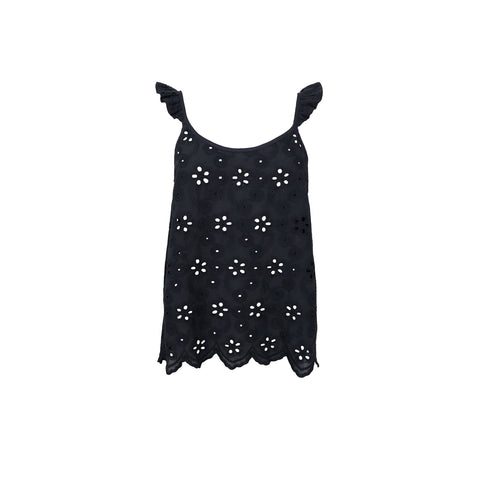 Black Colour BCJuliana Lace Strap Top - Black