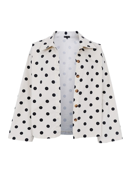 Black Colour BCEllie Shirt - Polka Dots