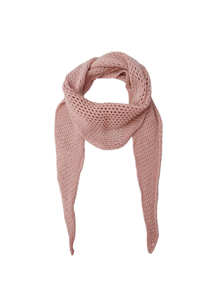 Black Colour BCGale Knitted Cotton Scarf - Rose