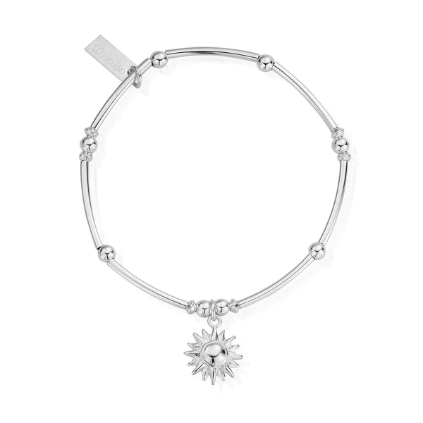 ChloBo Mini Noodle Ball Sun Bracelet - Silver