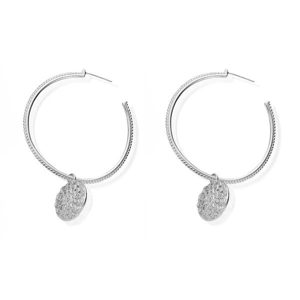 ChloBo Moonflower Hoops - Silver