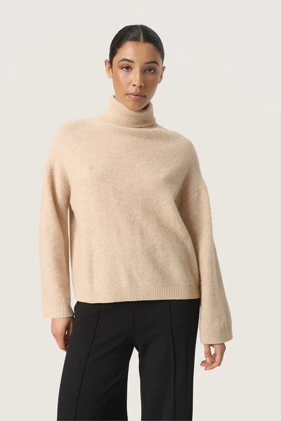 Soaked In Luxury Jessie Pullover - Semolina Melange