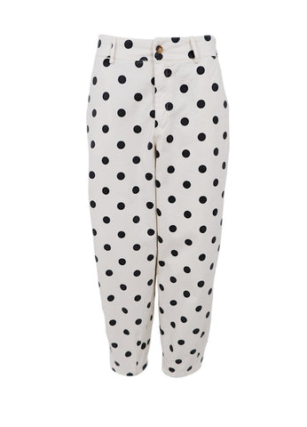 Black Colour BCEllie Barrel Pants - Polka Dot